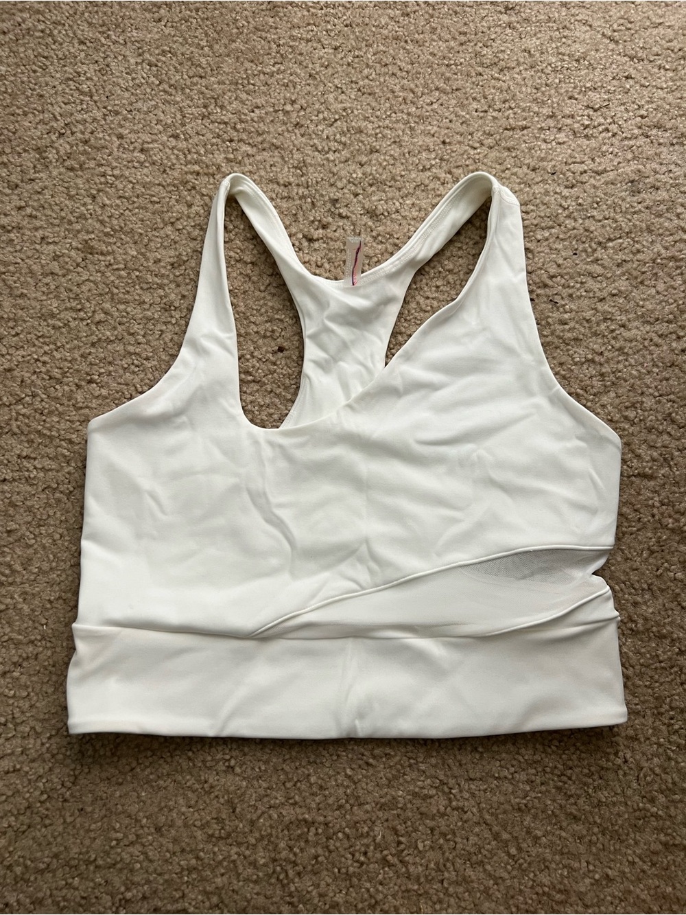 FP Movement by Free People White Racerback Sports Bra